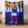Star Player Kylian Mbappé Blanket Comfortable Suitable for Couch Office Chair Office All-Season Use Modern Style Best Holiday Gift for Friends Family