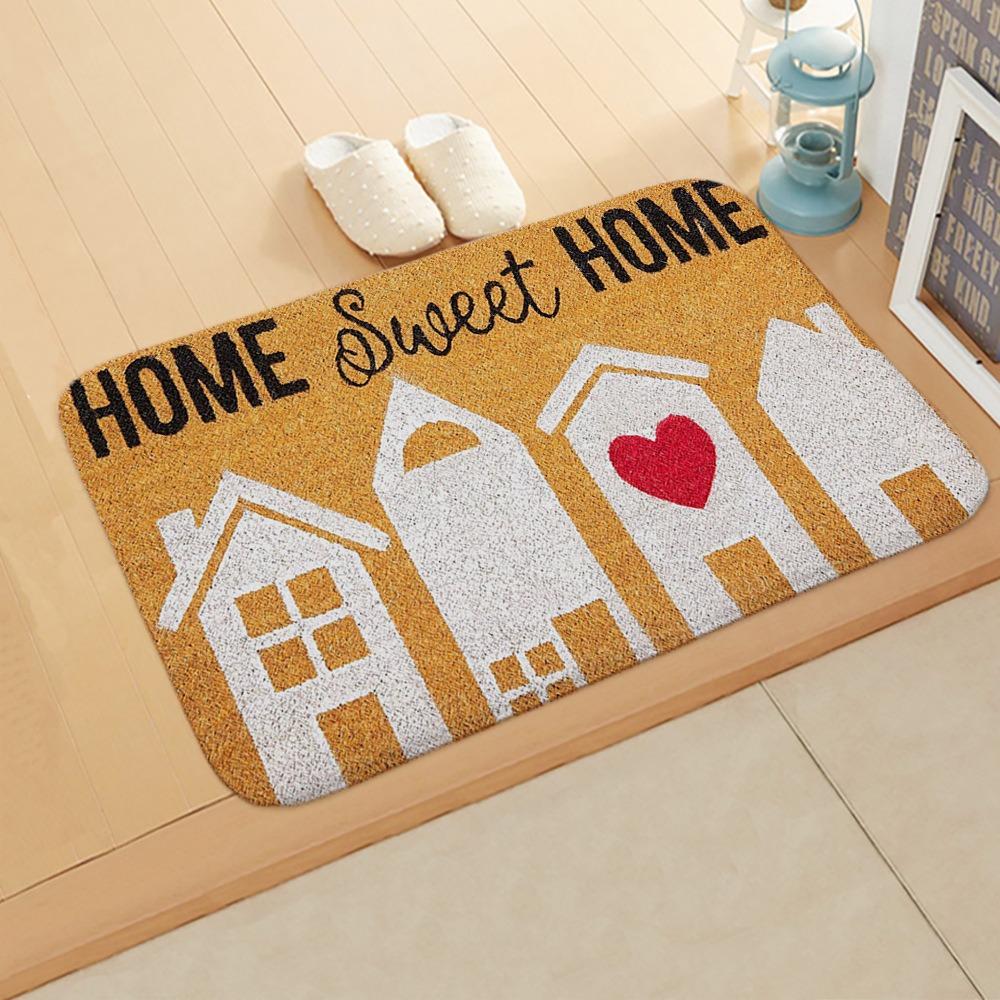 Funny Quote Flannel Doormats, Unique Dog Treats Wine Home Sayings Creative Entrance Decor Soft Floor Mats for Porch and Home