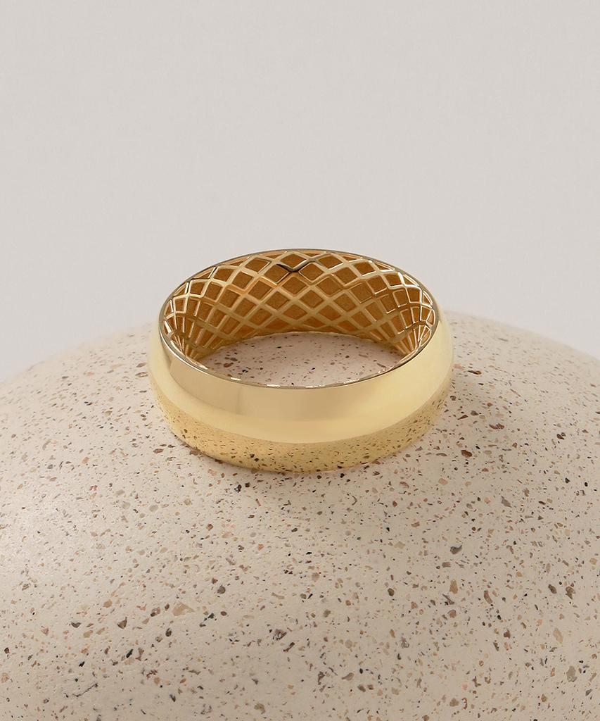Mcel 14K Solid Bold Ring - S