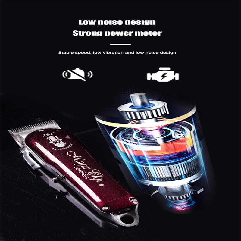 18W High Power Professional Gradient Hair Clipper Hair Salon Tools Haircut Machine Oil Head Retro High Quality Hair Trimmer