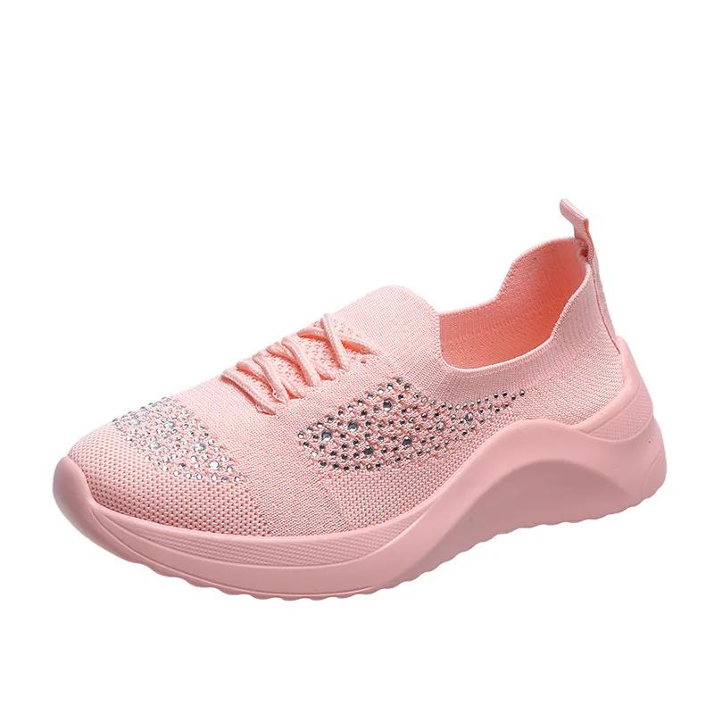 Fashion Spring 2024 Women Sneakers Breathable Casual Socks Shoes Lace Up Ladies Shoes Female Students Vulcanized Shoes Zapatos Mujer90