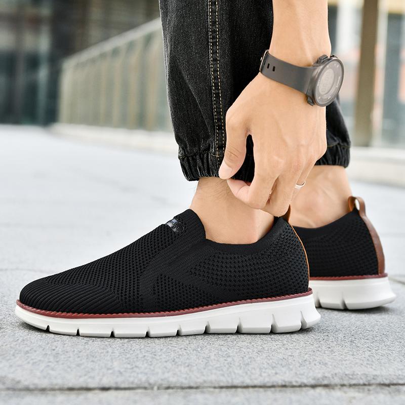 Men Sneakers Loafers Tuinanle White Plus Size 4050 Shoes Casual Sneakers Breathable Mesh Shoes
