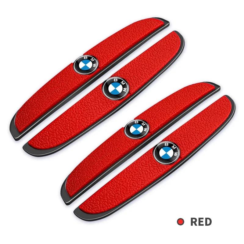 XTLBT1 4pcs Rubber Bumper Strip Car Door Anti-Collision Emblem Sticker For bmw e46 e39 e90 e60 e30 f10 f11 f20 f30 g20 g30 x1 x3 x5 z4