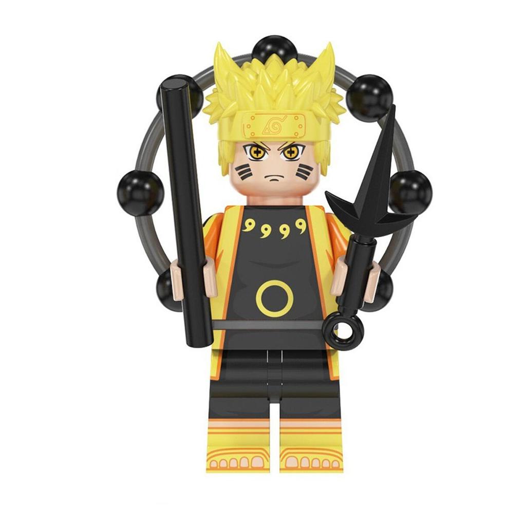 Cartoon Ninja Series Minifigures Naruto Uzumaki Children Assembled Building Block Doll Toys For Kids Educational