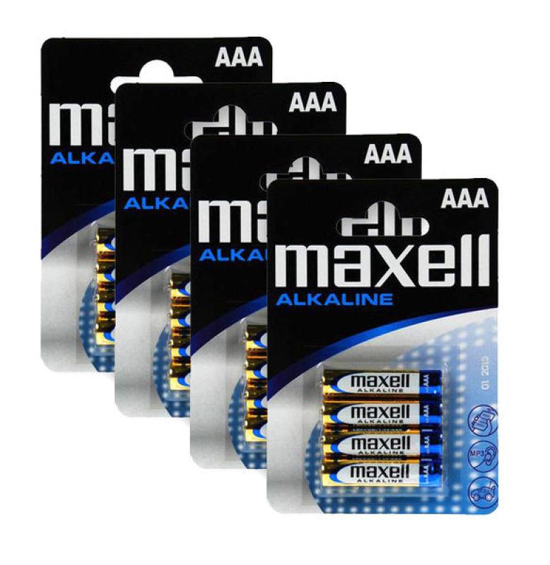 Alkaline Battery Lr03 (Aaa) Maxell Shrink /4Pcs/