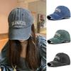 Унисекс винтажная бейсболка с вышивкой буквы и регулируемым ремешком snapback для весны и лета