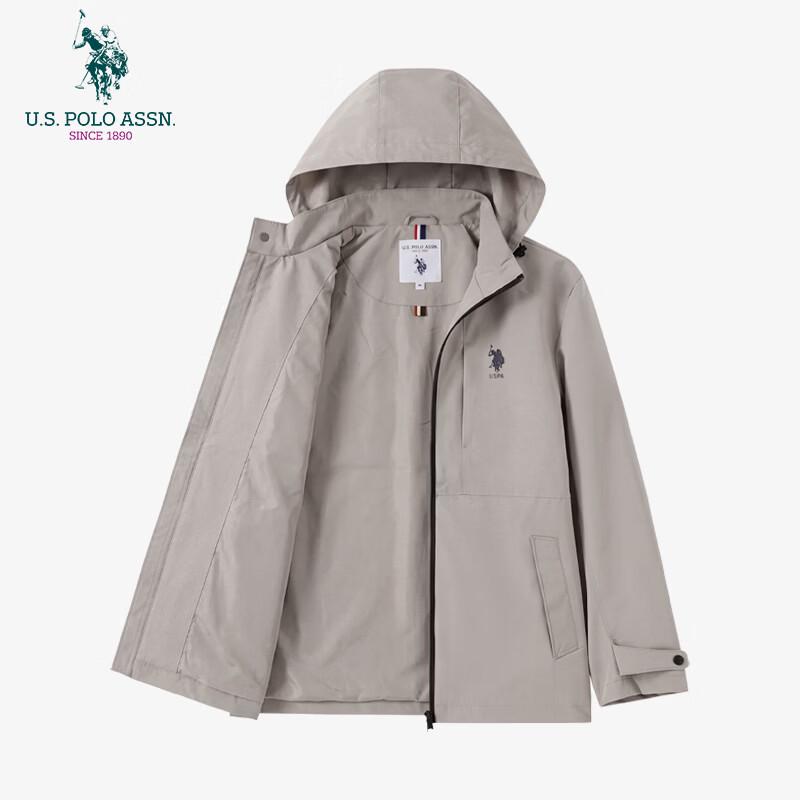 U.S. Polo Assn. Мужская куртка кэжуал с капюшоном для бизнеса