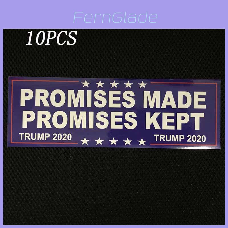 Donald Trump 10pcs Bumper Sticker 2020 Build The Wall Promises Kept Pack Sticker