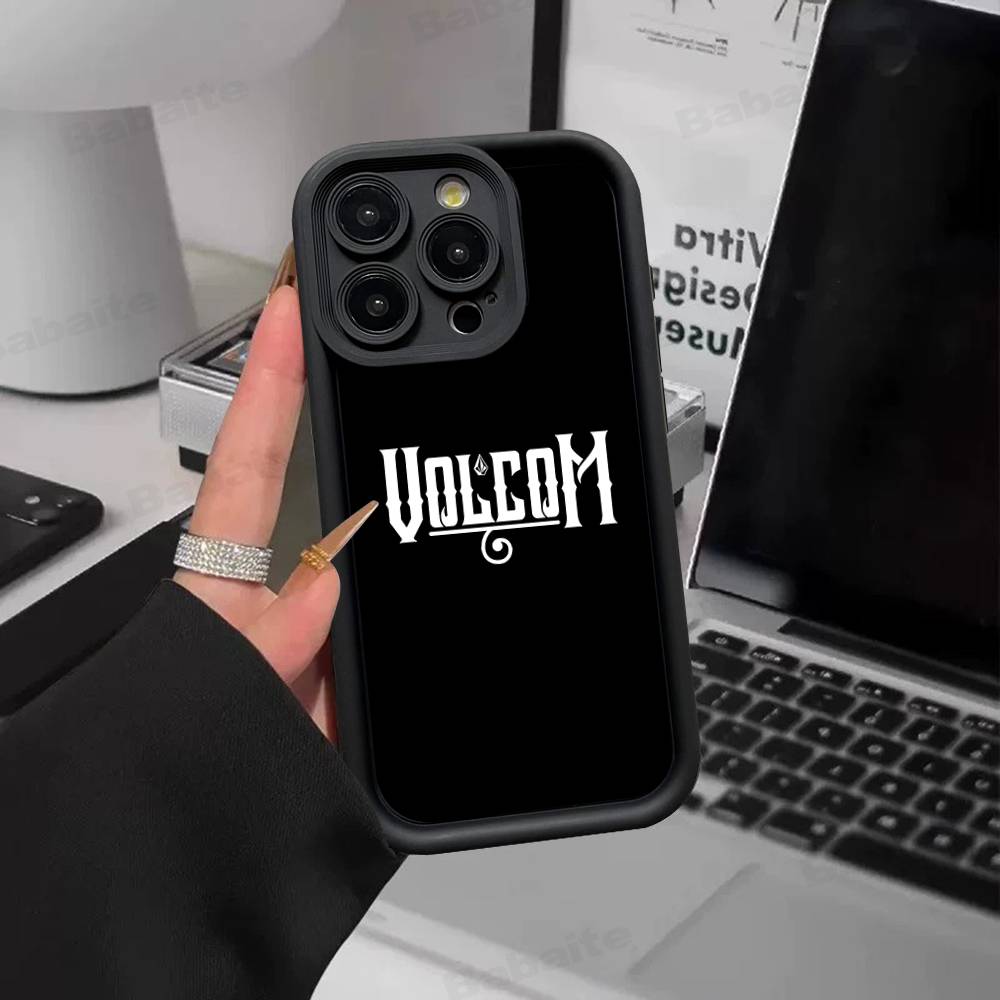V-Volcom LOGO Fashion Phone Case For IPhone 17 16 15 14 13 12 11 Pro Max Anti Drop Soft Cover