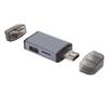 OTG кардридер USB 3.0 Type-C SD TF 6-в-1 Адаптер с хабом 2 разъема для наушников Компьютерные аксессуары