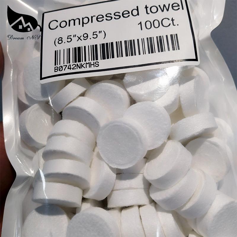 Dream NS, белые сжатые полотенца, монеты, кемпинг, барбекю, рыбалка, фитнес, спорт, путешествия, салфетки, туалетная бумага, таблетки для дома, 100 шт./пакет