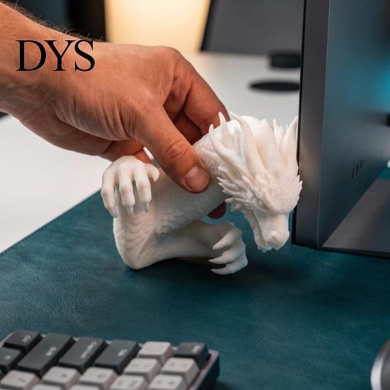 Игровые аксессуары для стола 3D-печатный дракон Декор для монитора, Декоративное украшение для ПК Фигурка Настройка, Креативный экранный край Компьютер и ноутбук