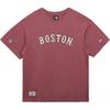 New Era SS25 Серия Комфортных Функций MLB Бостон Ред Сокс Свободная Повседневная Футболка с Принтом Букв с Круглым Вырезом с Коротким Рукавом Унисекс Топы 14529288