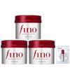 Fino Premium Touch Rich Serum Hair Mask X 3 Bonus Hair Damage Moisturizing (230g Packs) + Care, Repair, Shine, Long-Lasting Color,