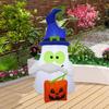 Halloween Inflatables Ghost Outdoor Decorations 4 Ft Blow Up Holiday Decor with Built In LED Pumpkin