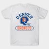 Мужская черная футболка с принтом Denver-Broncos Печать на трансферной бумаге без вырезания Хлопковая футболка