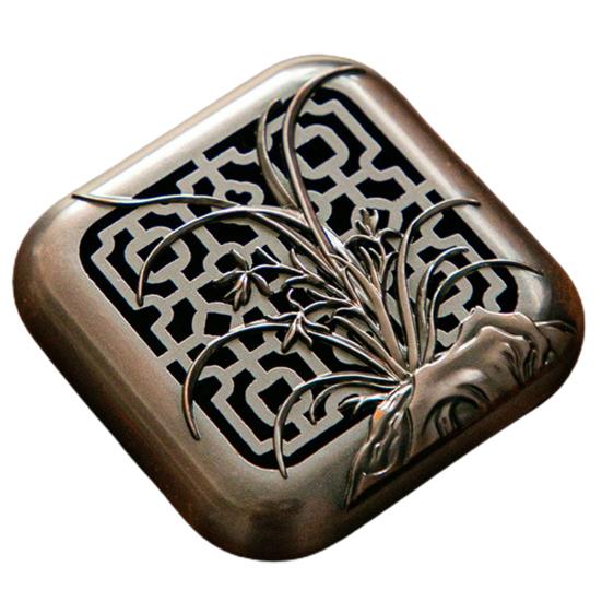 Курильница в креативном стиле, полая форма, нержавеющий сплав, китайский резной держатель для благовоний, горелка для дома