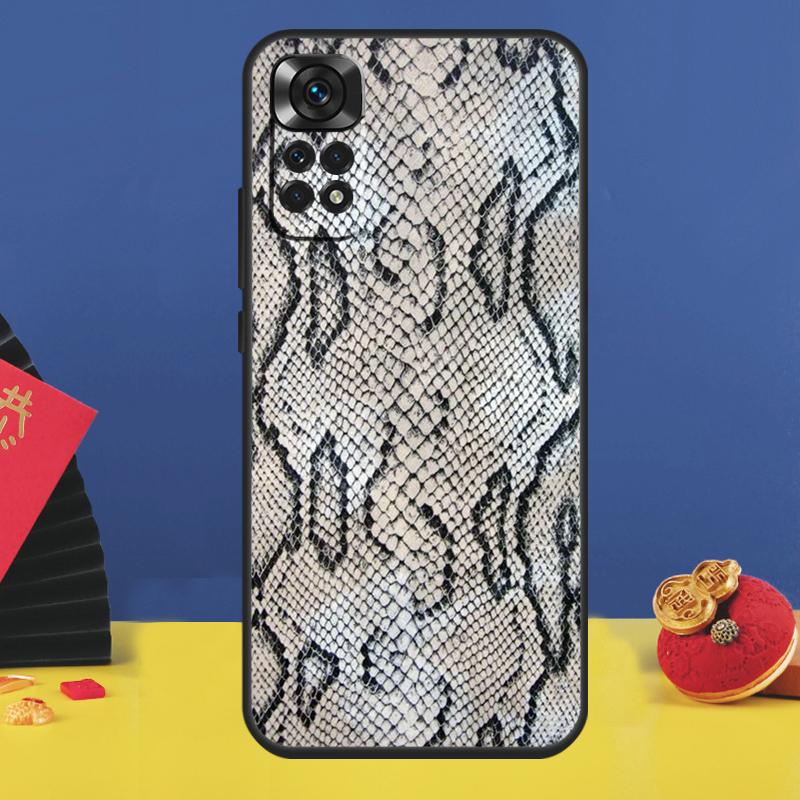 Snake Texture Case For Xiaomi Redmi Note 14 13 12 11 9 10 15 Pro Plus Redmi 15C 10C 12C 13C 14C 15 Cover