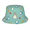 My Neighbor Totoro Bob Hats Summer Beach Vacation Getaway Headwear Stuff Studio Ghibli Anime Fishing Cap for Outdoor Women Unisex
