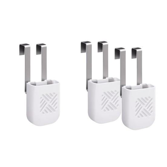 Toilet Tank Tablet Holder with Hook Prevents Residue & Pollution in Water Tank Tablet Rack Easy Install Rust-Resistant Cleaner Rack