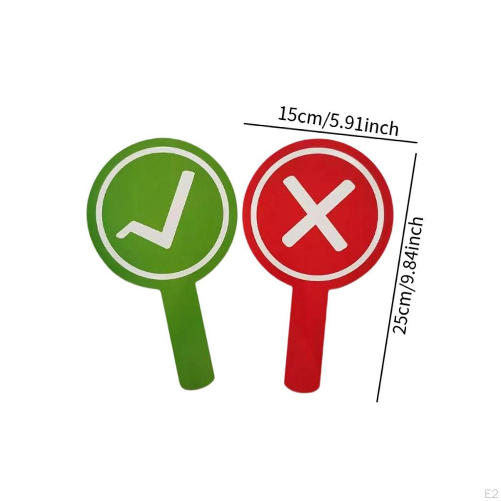 Classroom Voting Paddle Yes or No Answer Teacher Event Games Portable Lightweight True False