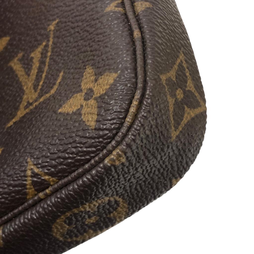 Used Louis Vuitton Monogram Mini Chain Pochette Accessoires Bag M58009