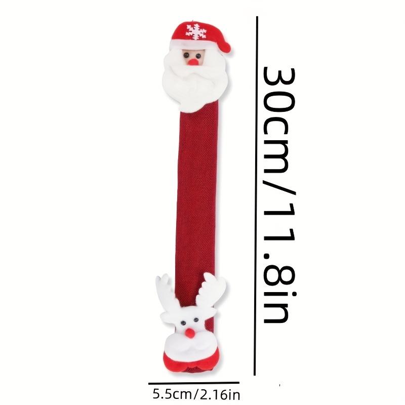 Рождественские чехлы на ручки холодильника Санта Снеговик Кухонные чехлы для приборов Рождественский кухонный декор, Чехлы-протекторы для ручек микроволновой печи