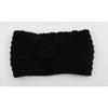 Winter Warmer Ear Knitted Headband For Women Crochet Bow Wide Stretch Hairband Headwrap Hair Accessories Lady Turban