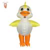 Креативное Хэллоуинское представление Надувной милый костюм животного: Гуляющая маленькая желтая уточка