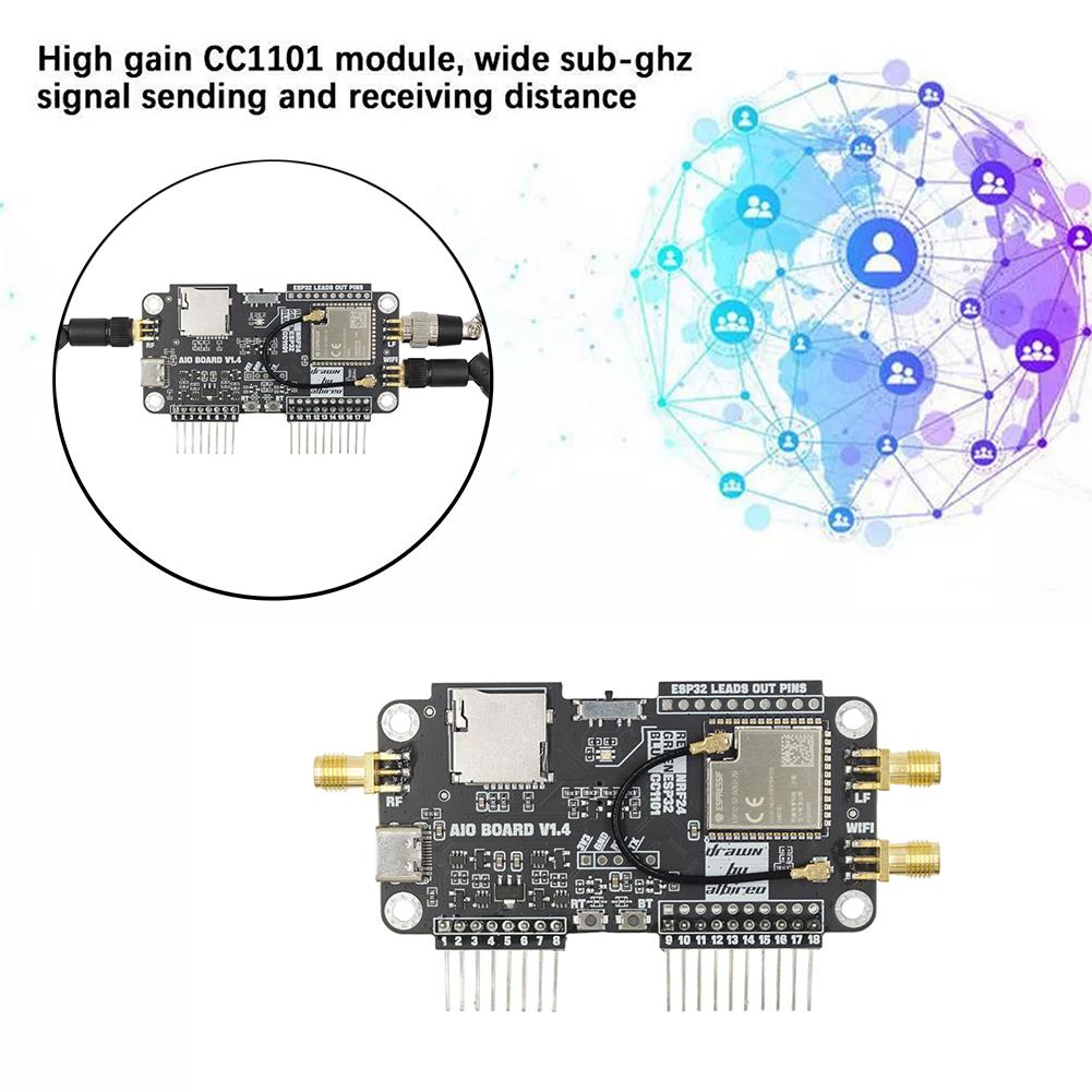 Для Flipper Zero Multiboard 3 в 1Плата расширения WiFi NRF24 + ESP32 Модуль расширения 2.4G Модуль расширения с высоким коэффициентом усиления CC1101