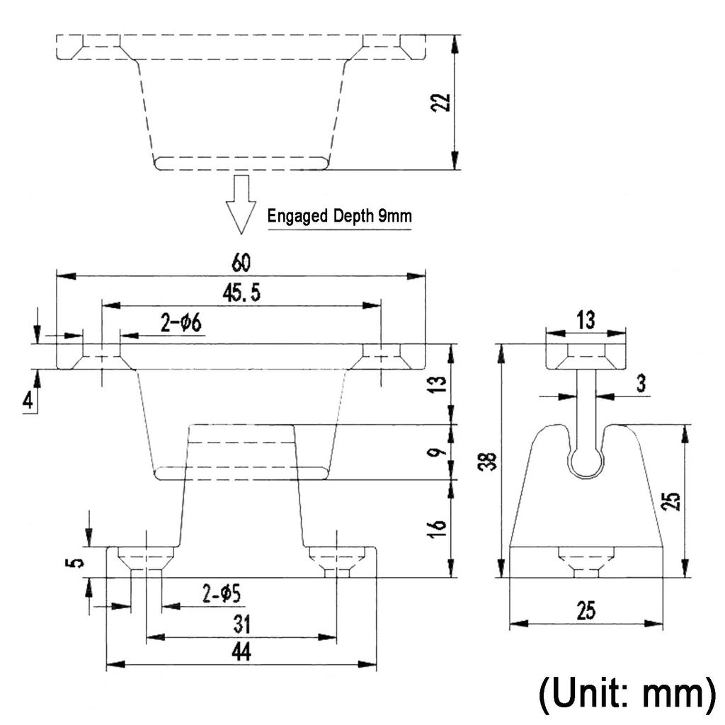 Аксессуары для модификации автомобиля прицепа, присоска двери люка, Т-образный люк, позиционирование присоски двери, дверная защелка