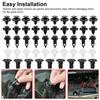 For Toyota Lexus 100 Pcs Panel Bumper Fender Push Rivets Fastener Clips Plastic