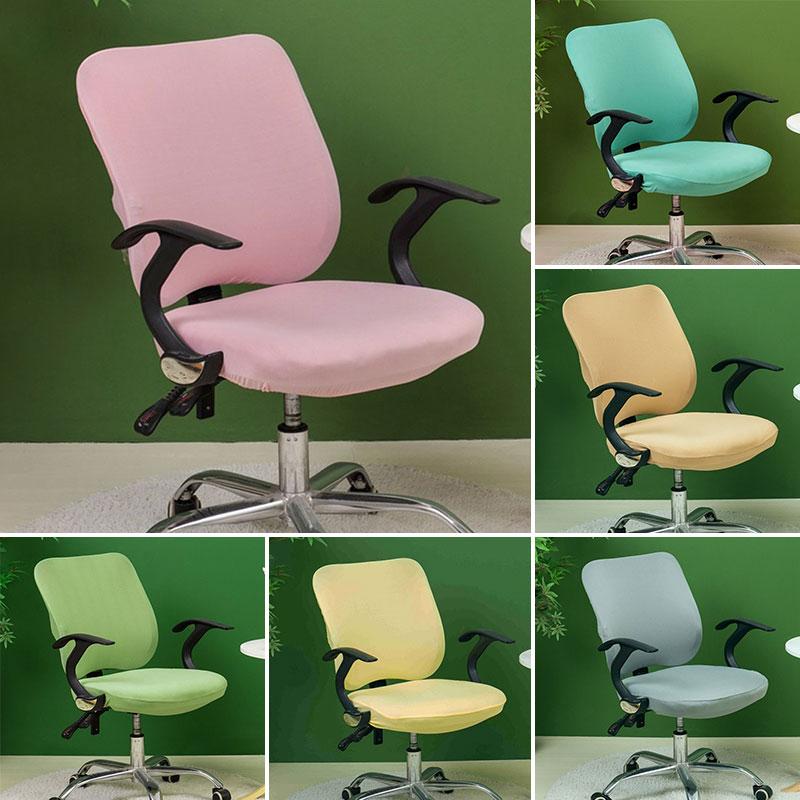 Elastic Universal Stretch Seat Slipcover Protector Removable Office Chair Cover Split