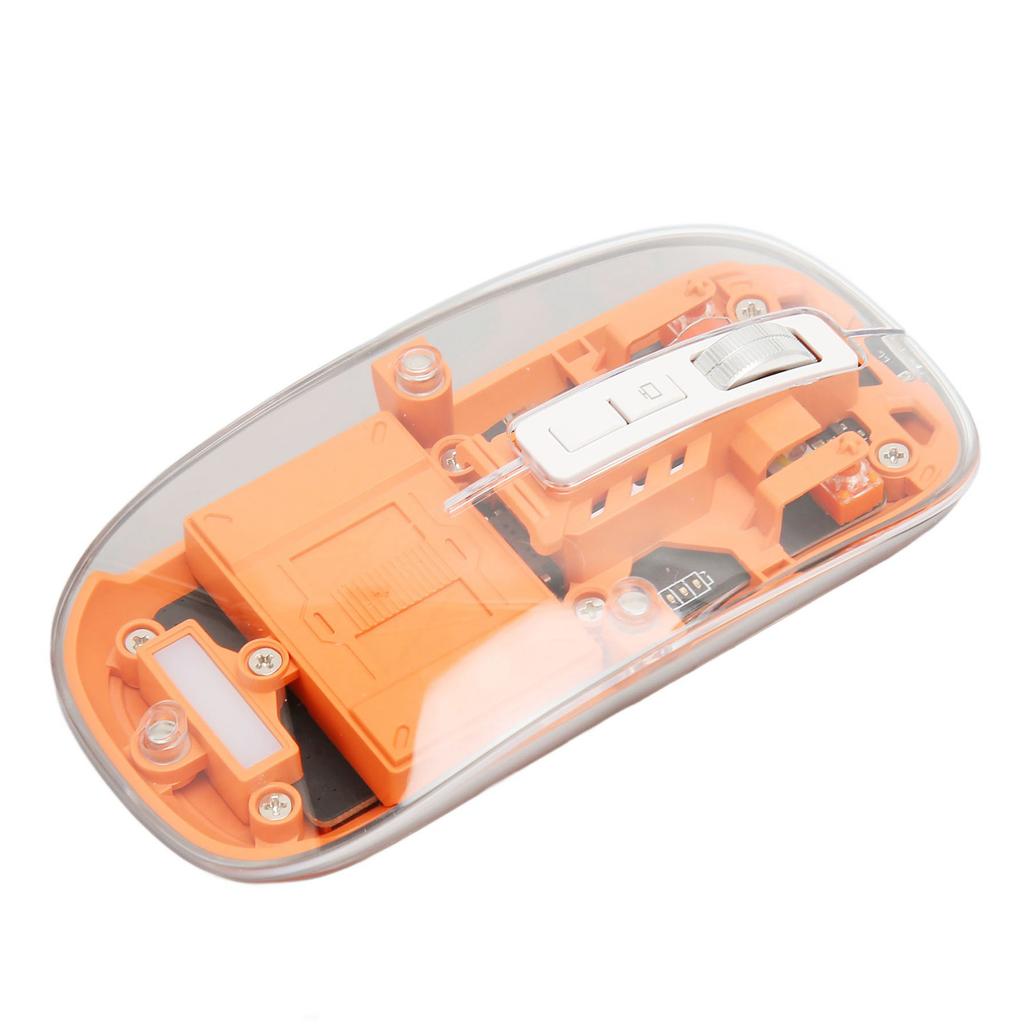 Беспроводная 3-режимная 5.1 5.1 2.4GHz Мышь Прозрачная Clear Mouse Перезаряжаемая Бесшумная Мышь для ПК Ноутбука Компьютера