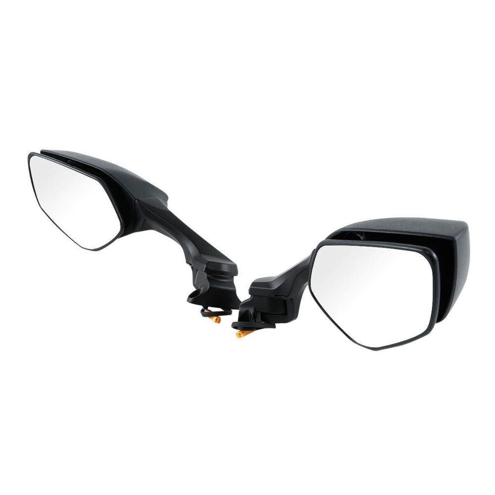 Motorcycle Rear View Mirrors LED Turn Signal For Kawasaki Ninja ZX10R 2016-2023 2018 19