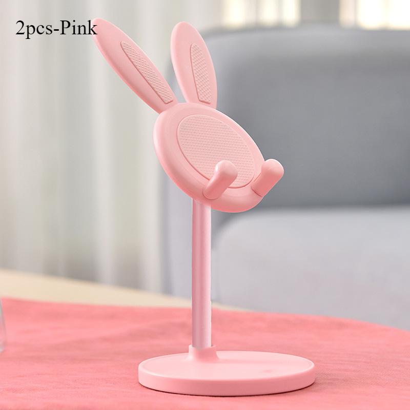 Le Support De Téléphone Portable Lapin Mignon, Peut Soulever Et Ajuster Les Accessoires De Téléphone De Bureau, Support De Téléphone, Poignée