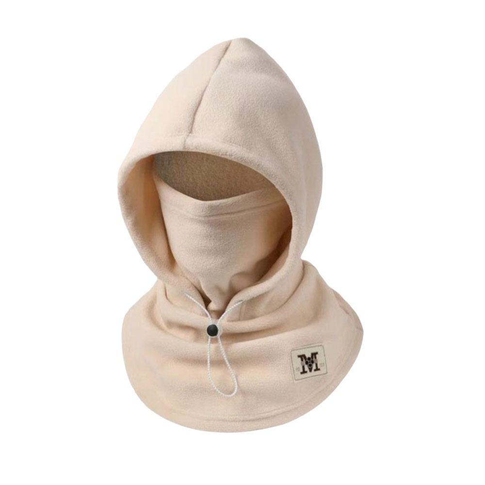Polar Fleece Winter Balaclava Hat Thickened Integrated Hat Scarf Hooded Face Mask Outdoor Cycling