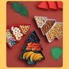 Christmas Tree Plate Snacks Fruit Plate Christmas Fruit Plate Divided Tableware Christmas Tableware Children's Anti Drop