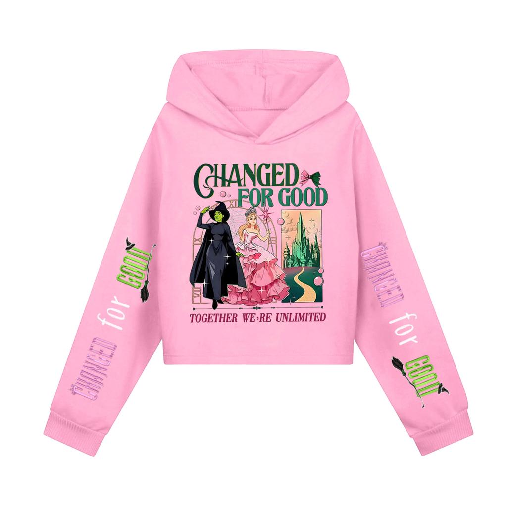 Children's Hooded Hood, Trendy Long Sleeved Witch Hoodie