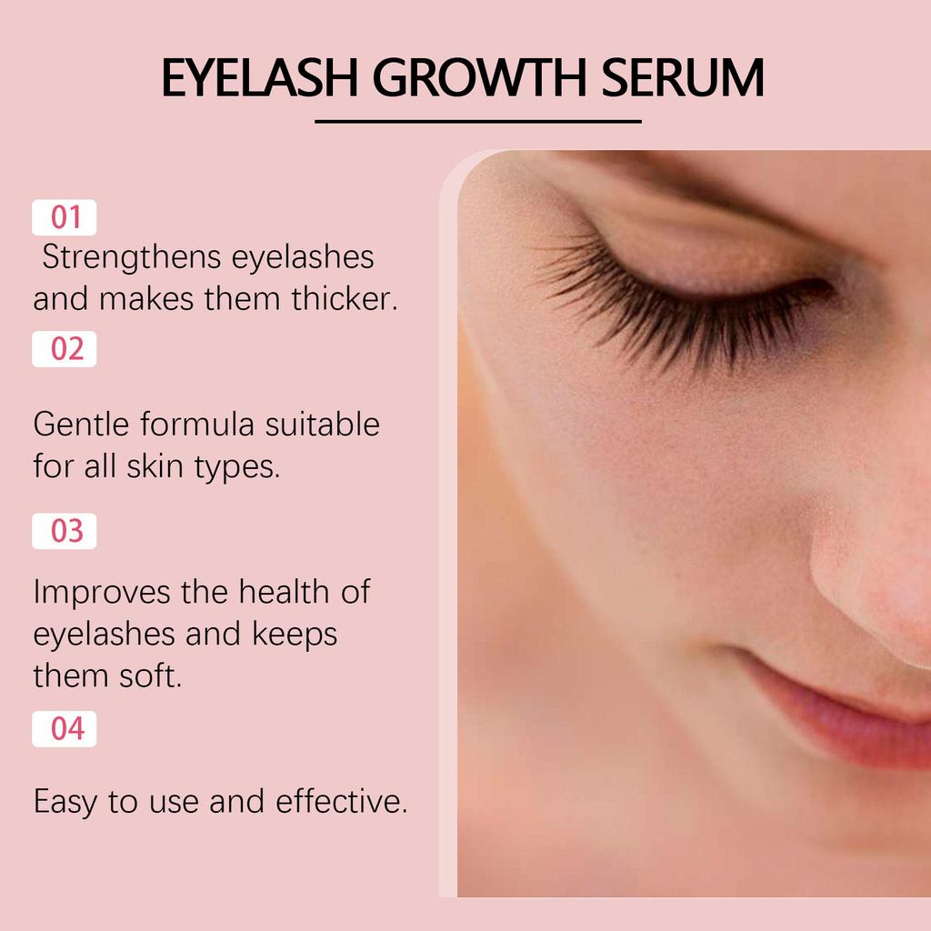 EELHOE Eyelash Serum Daily Gentle Care Lash Moisturizer 3pcs