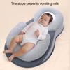 Anti Roll Newborn Baby Bed 15 Degree Incline Angle for Acid Reflux Vomiting Anti-vomiting Slope Pad Bassinet Wedge Baby Snuggle Bed
