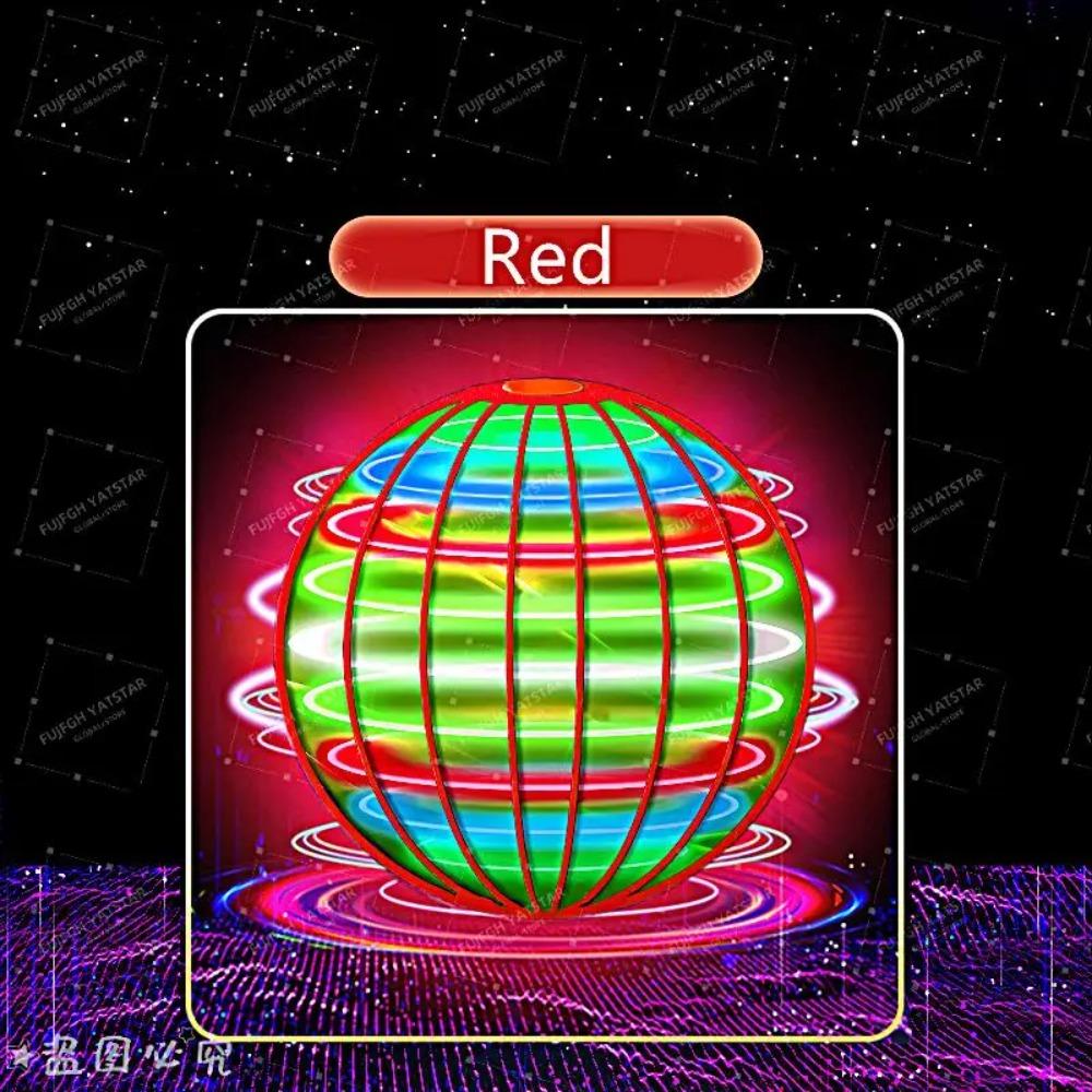 Летающий шар с ручным управлением для детей, вращающийся на 360°, подвесной космический глобус с цветными светодиодами, подходит для игры в помещении и на улице