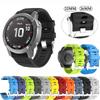 26 22mm Screw Clasp Watchband For Garmin Fenix 6 7 5 955 EPIX Gen 2 Silicone Easyfit Wristband For Garmin Fenix 6X 7X 5X 3 Watch