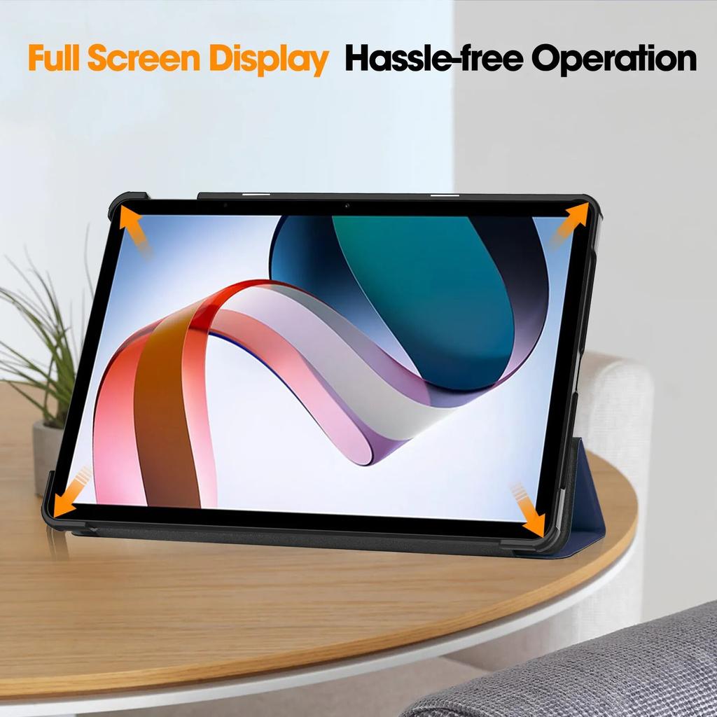 For Xiaomi Redmi Pad Se Case 11 Inch Tablet PC Tri-Folding Slim Stand Solid Magnetic Cover with Auto Wake Function