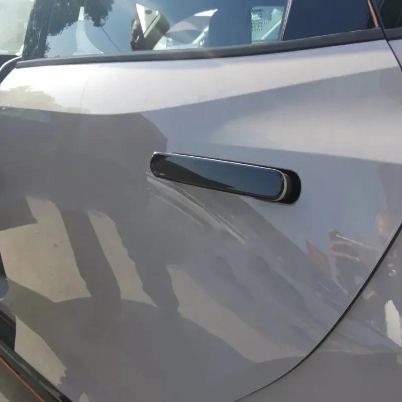 Для Changan UNIV UNI-V -2024 Черная ABS Накладка на углубление ручки двери Чашка Отделка cavity ручки двери Молдинг ручки двери Украшение Аксессуары для автомобиля