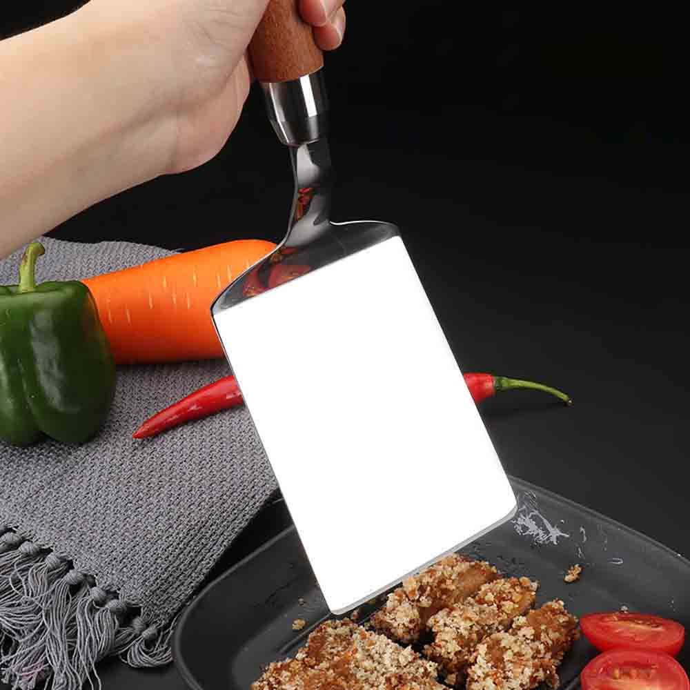 Деревянная ручка, широкое применение, простая очистка, инструменты для барбекю, лопатка для жарки, кондитерская лопатка, кухонная утварь