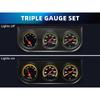 3-In-1 Vehicle Gauge Oil Pressure+ Volt Meter + Water Temp Guage °F PSI 8-16V Car Triple Gauge With Sensor For Car Truck SUV