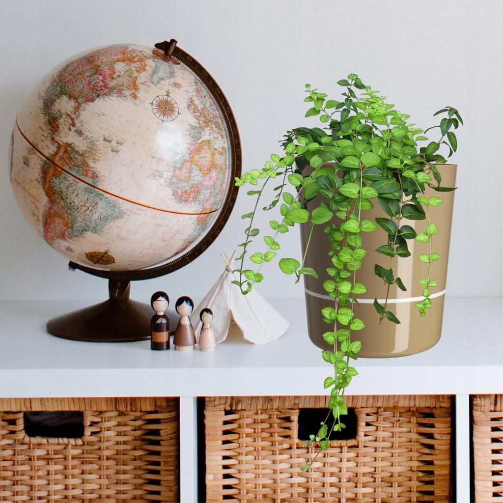 KADAX Горшок Кашпо для цветов 25 см Двухкомпонентный Для растений Подставка для цветов Пластик