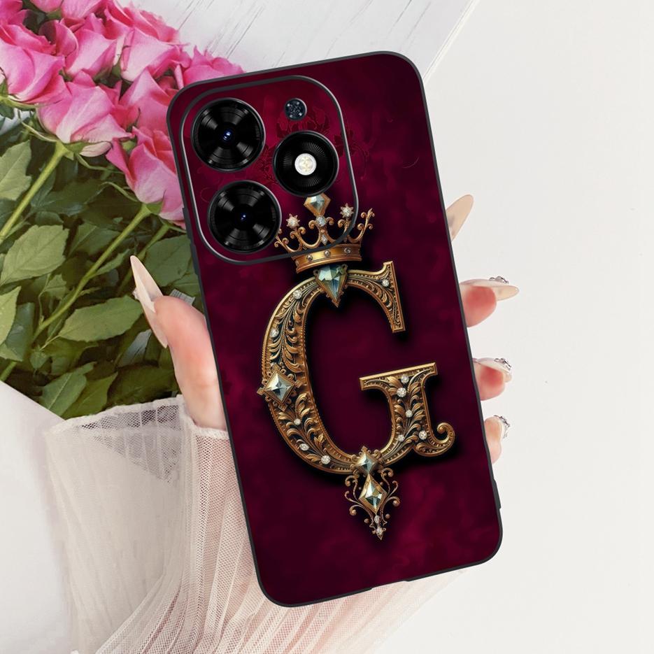Чехол для Infinix Hot 40i Hot40 Pro X6837 Новая Мода Буквы для Пары Чехол Мягкий Силиконовый Чехол Для Infinix Hot 40 Pro Ho40i Fundas
