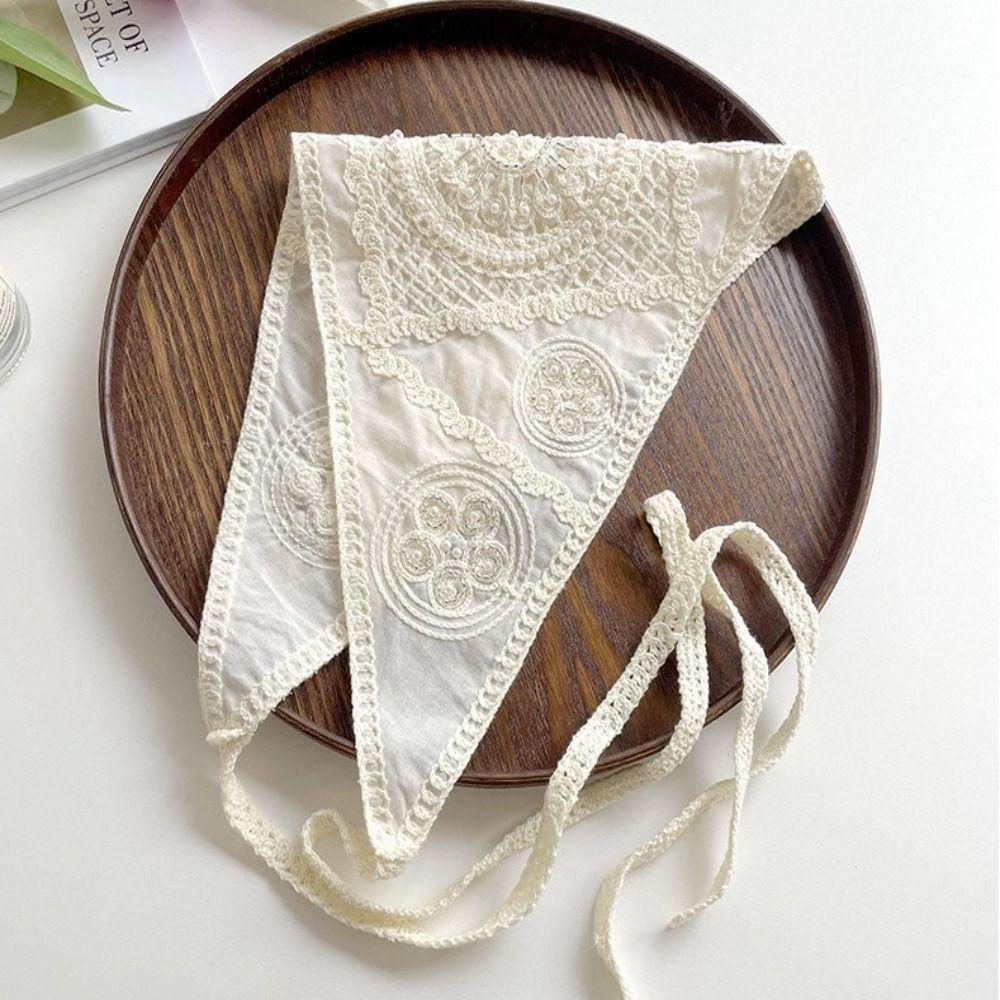 Французский пасторальный стиль платок шапка вязаная повязка на голову полотенце новая мода треугольная повязка на голову